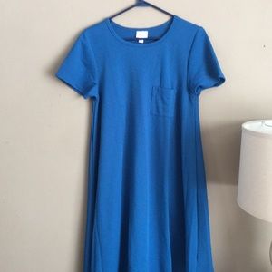 Medium LuLaRoe Carly.  Tealish blue color